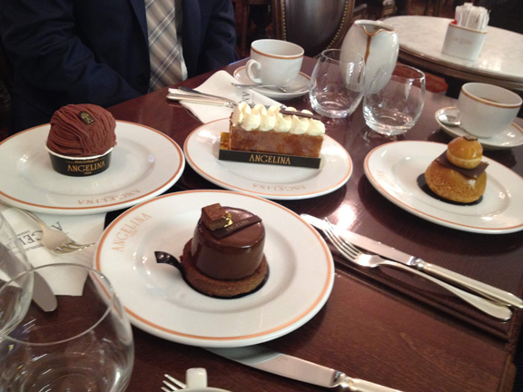 Pastries at Angelina