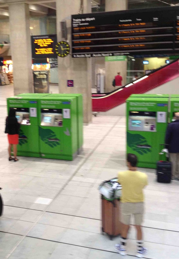 RER ticket machine